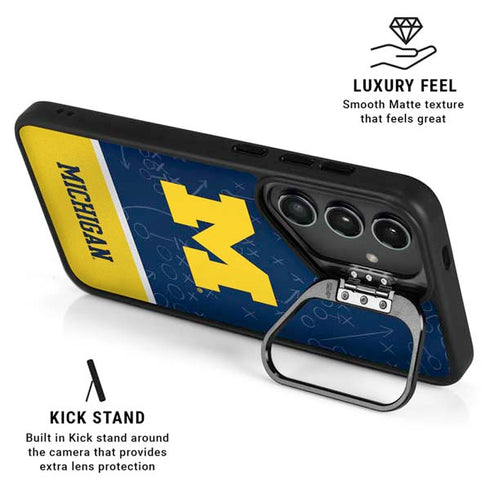 University of Michigan Jersey Split Galaxy S24 Plus Kickstand Case